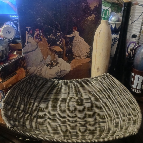 β€Pier 1 Huge Chef Wicker Serving Tray 20"Γ14"Γ5",Table Fruit Center Piece.π₯° - Picture 16 of 16